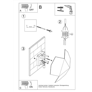 Applique Murale Blanche en Acier – Lampe Murale Designer Compacte à Ambiance Réglable