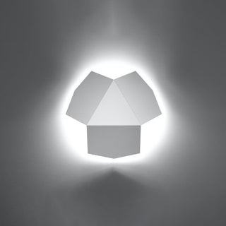Applique Murale Blanche en Acier – Lampe Murale Designer Compacte à Ambiance Réglable