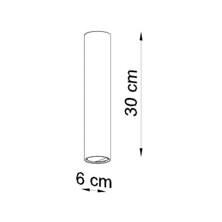 Plafonnier tube moderne – Luminaire cylindrique blanc pour éclairage intérieur