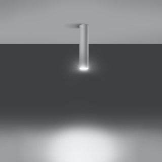 Plafonnier tube moderne – Luminaire cylindrique blanc pour éclairage intérieur