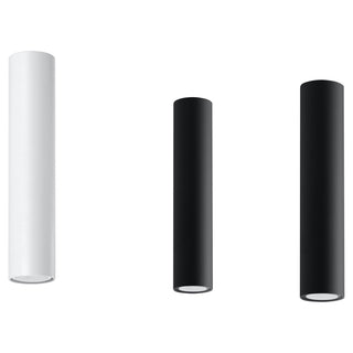 Plafonnier tube moderne – Luminaire cylindrique blanc pour éclairage intérieur