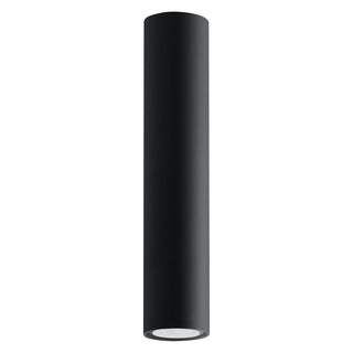 Plafonnier cylindrique noir – Lampe cylindrique moderne | Luminaire à éclairage dirigé