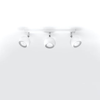 Plafonnier Blanc Moderne – Spots Orientables pour Salon