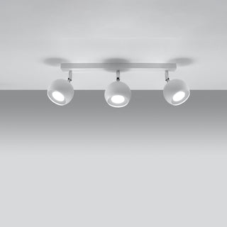 Plafonnier Blanc Moderne – Spots Orientables pour Salon
