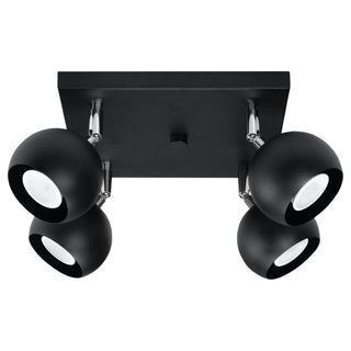 Adjustable Black Spotlight | Modern Ceiling Light for Living Room Lighting