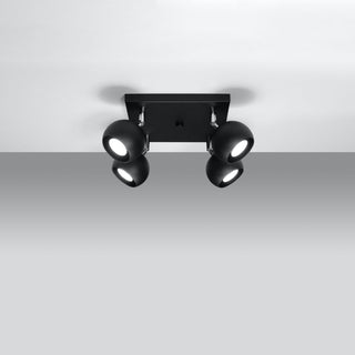 Adjustable Black Spotlight | Modern Ceiling Light for Living Room Lighting