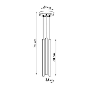 Suspension tube blanche – Luminaire suspendu moderne | Luminaire linéaire élégant