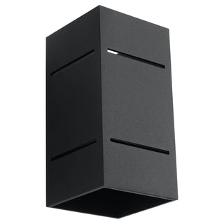 Applique Murale Noire Moderne - Lampe Murale Contemporaine en Aluminium | Éclairage Minimaliste Élégant