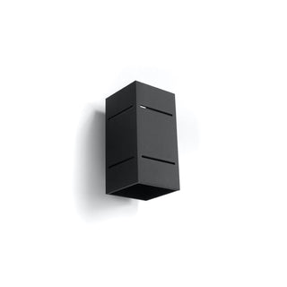 Applique Murale Noire Moderne - Lampe Murale Contemporaine en Aluminium | Éclairage Minimaliste Élégant