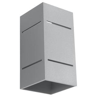 Modern Outdoor LED Wall Lamp – Grey Aluminum Wall Light | Energy Efficient Outdoor Lighting