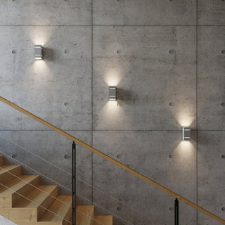 Modern Outdoor LED Wall Lamp – Grey Aluminum Wall Light | Energy Efficient Outdoor Lighting