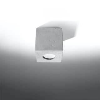 Plafonnier en Béton – Lampe Grise Industrielle | Éclairage de Salon par Lumavera