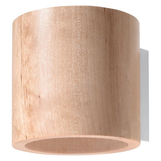 Applique Murale en Bois Naturel – Lampe Murale Scandinave avec Lumière Ambiante Douce