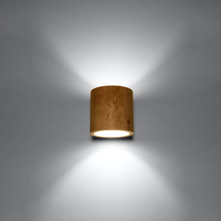 Applique Murale en Bois Naturel – Lampe Murale Scandinave avec Lumière Ambiante Douce