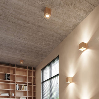 Applique murale scandinave en bois – Luminaire en bois naturel avec lumière d'ambiance douce
