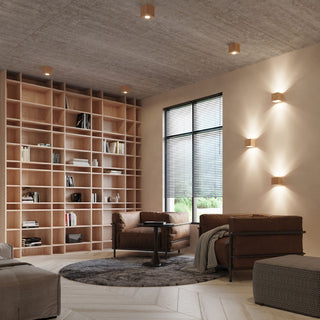 Applique murale scandinave en bois – Luminaire en bois naturel avec lumière d'ambiance douce