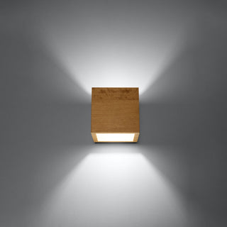 Applique murale scandinave en bois – Luminaire en bois naturel avec lumière d'ambiance douce