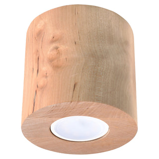 Natural Wood Ceiling Light – Scandinavian Minimalist Wooden Lamp by Lumavera