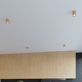 Natural Wood Ceiling Light – Scandinavian Minimalist Wooden Lamp by Lumavera