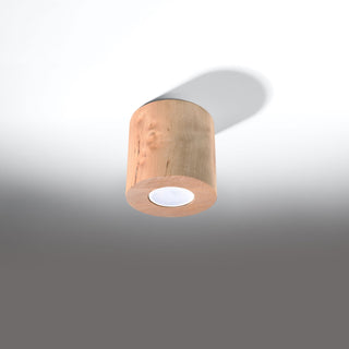 Natural Wood Ceiling Light – Scandinavian Minimalist Wooden Lamp by Lumavera