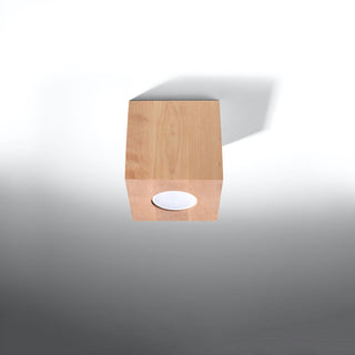 Plafonnier en bois naturel – Lampe en bois scandinave pour l'éclairage du salon