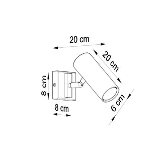 Adjustable Wall Light – Minimalist White Wall Lamp | LED Compatible Accent Lighting