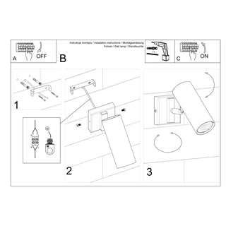 Adjustable Wall Light – Minimalist White Wall Lamp | LED Compatible Accent Lighting