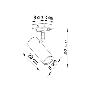 Modern Adjustable Ceiling Light – White Living Room Lighting With Flexible Direction