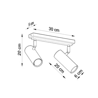 Plafonnier moderne - Lampe blanche réglable pour éclairage de salon par Lumavera
