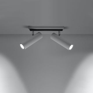 Plafonnier moderne - Lampe blanche réglable pour éclairage de salon par Lumavera