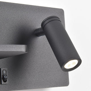 Modern adjustable iron bedside LED wall lamp — reading sconce