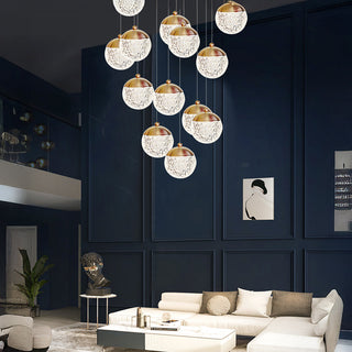 Suspensions scandinaves – Suspension moderne avec abat-jour en acrylique pour salon