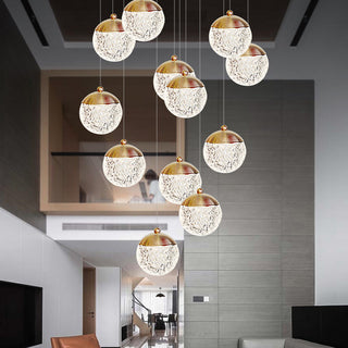 Suspensions scandinaves – Suspension moderne avec abat-jour en acrylique pour salon