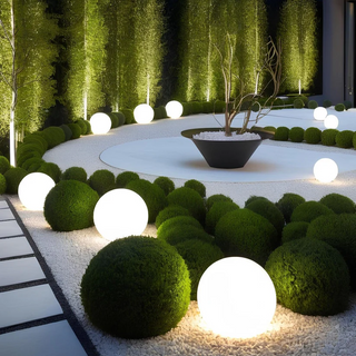 Rechargeable Solar Garden Lamp – Portable Color Changing LED Sphere Light IP65