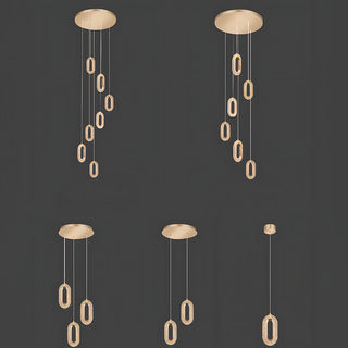 Suspension scandinave moderne - Suspension LED en alliage de zinc pour salon