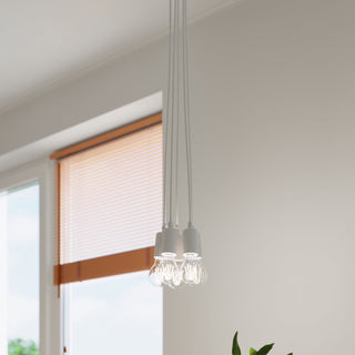 Suspension Blanche Minimaliste – Suspension Moderne à 5 Lumières pour Table à Manger