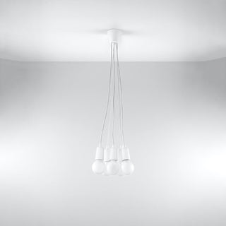 Suspension Blanche Minimaliste – Suspension Moderne à 5 Lumières pour Table à Manger