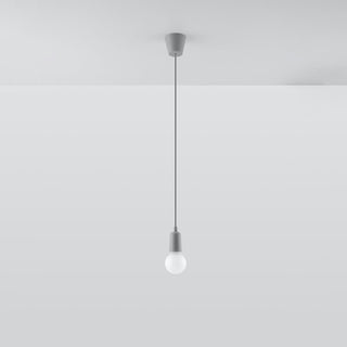 Suspension minimaliste – Lampe pendante moderne grise pour éclairage de salon