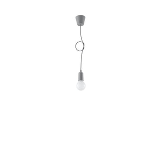Suspension minimaliste – Lampe pendante moderne grise pour éclairage de salon