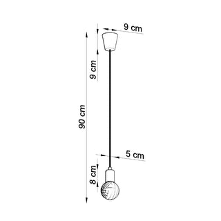 Lámpara Colgante Amarilla – Lámpara Colgante Minimalista de PVC para Iluminación de Sala de Estar