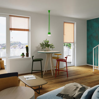 Green Pendant Light – Minimalist PVC Pendant Lamp | Modern Ceiling Lighting Fixture