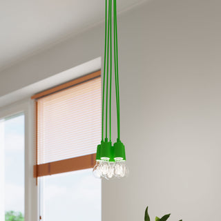Green Pendant Light – Minimalist PVC Pendant Lamp | Modern Ceiling Lighting Fixture