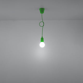 Green Pendant Light – Minimalist PVC Pendant Lamp | Modern Ceiling Lighting Fixture