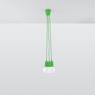 Suspension Vert Minimaliste – Suspension à 3 Lumières | Design Géométrique, Lumavera Lighting