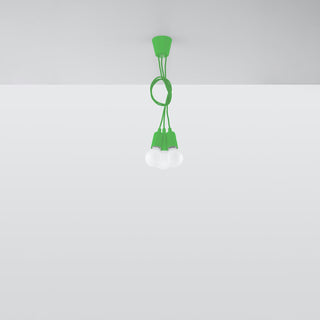 Suspension Vert Minimaliste – Suspension à 3 Lumières | Design Géométrique, Lumavera Lighting