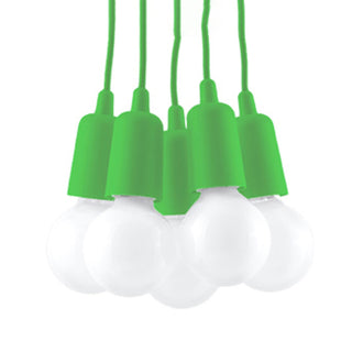 Suspension Verte – Lustre Minimaliste à 5 Lumières pour Éclairage de Salle à Manger