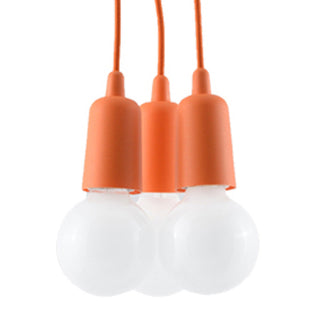 Suspension Orange – Luminaire suspendu minimaliste 3 lumières | Éclairage de salle à manger moderne