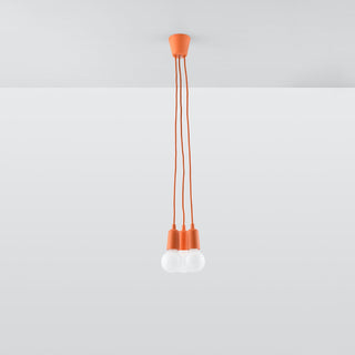 Suspension Orange – Luminaire suspendu minimaliste 3 lumières | Éclairage de salle à manger moderne
