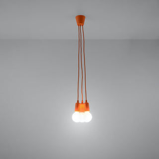 Suspension Orange – Luminaire suspendu minimaliste 3 lumières | Éclairage de salle à manger moderne