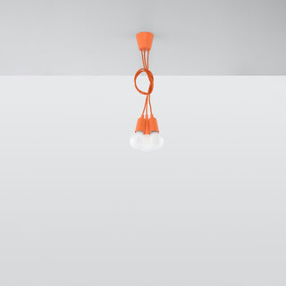 Suspension Orange – Luminaire suspendu minimaliste 3 lumières | Éclairage de salle à manger moderne